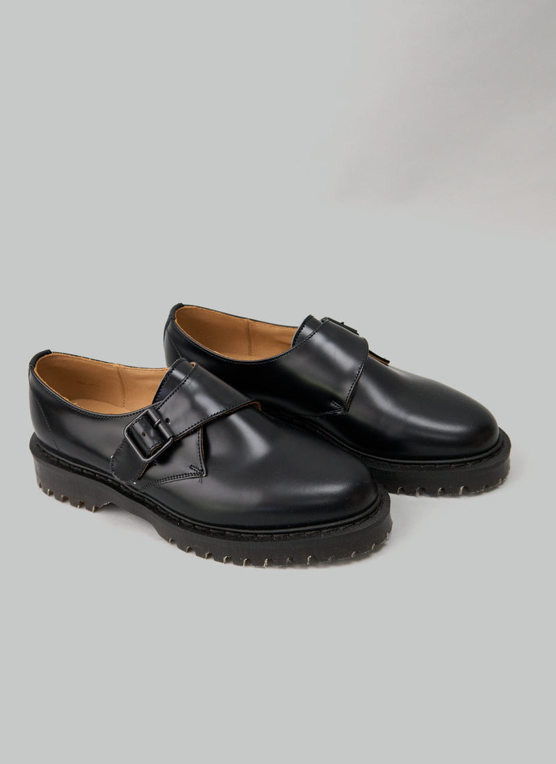 Reworn Solovair Monk Shoes Size 5 (432) | Black