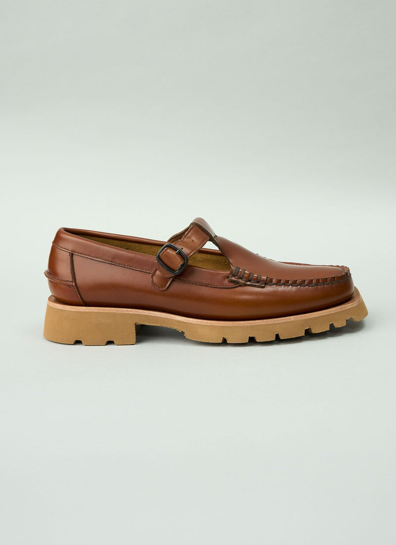 Reworn Hereu Loafers Size 40 (419) | Tan