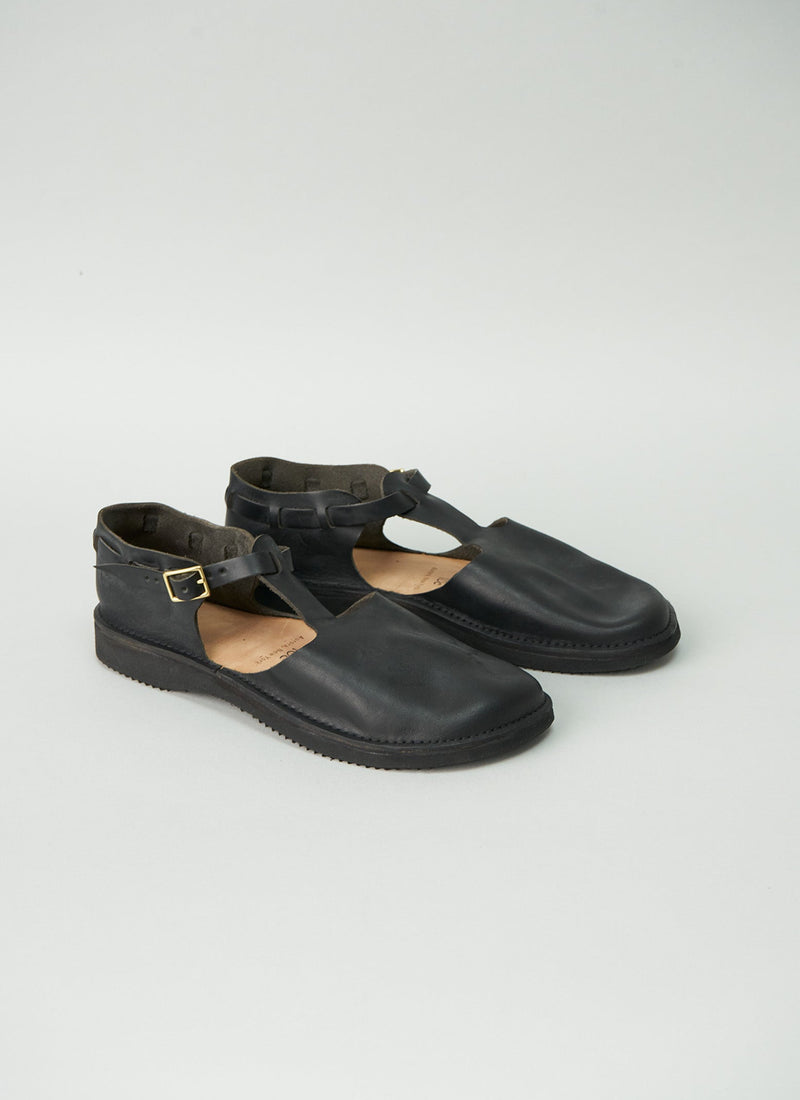 Reworn Aurora Leather Shoes Size 40 (055) | Black