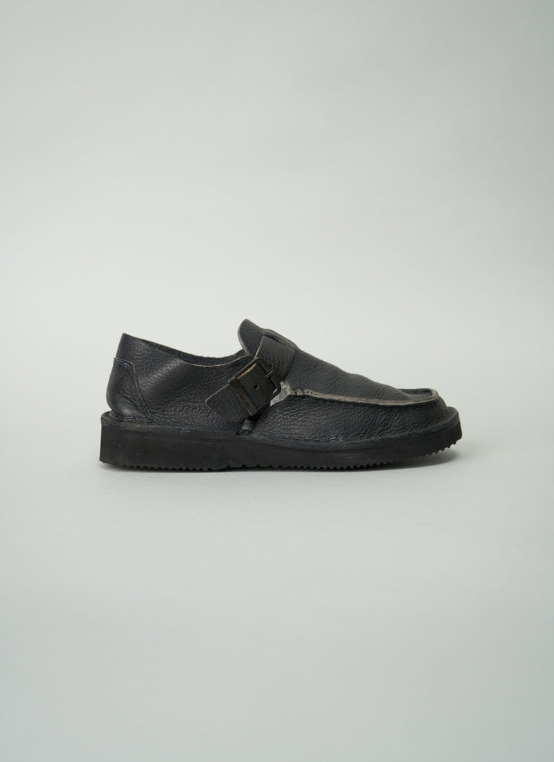 Reworn Fracap Leather Ankle Shoe Size 38 (008) | Ink