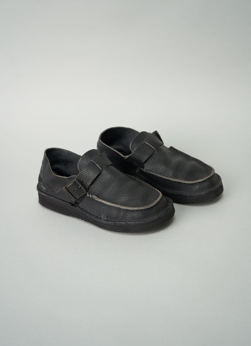 Reworn Fracap Leather Ankle Shoe Size 38 (008) | Ink