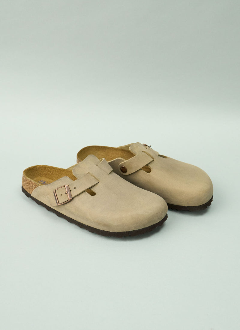 Reworn Birkenstock Clogs Size 39 (440) | Taupe