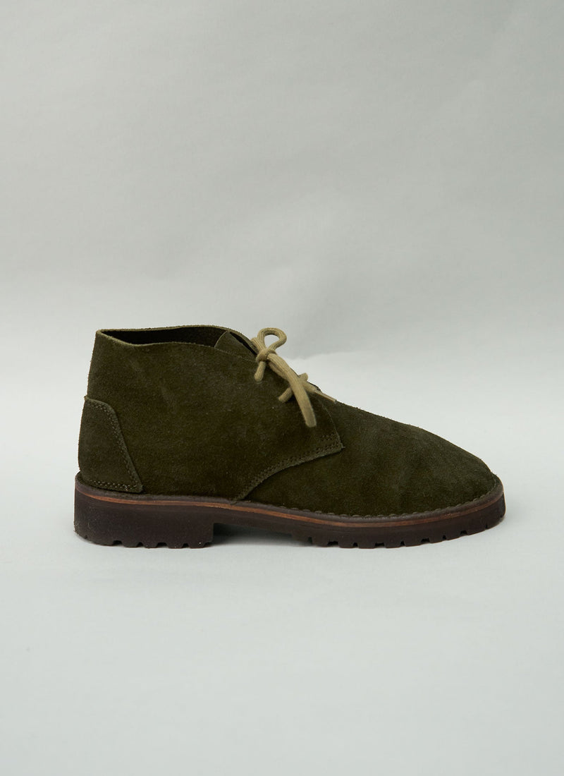 Reworn Fracap Desert Boots Size 40 (549) | Olive