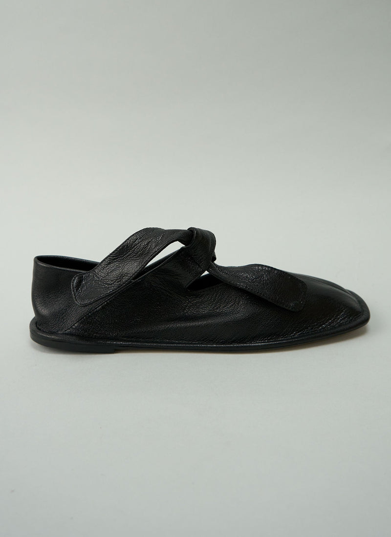 Reworn Hereu Leather Shoes Size 39 (627) | Black