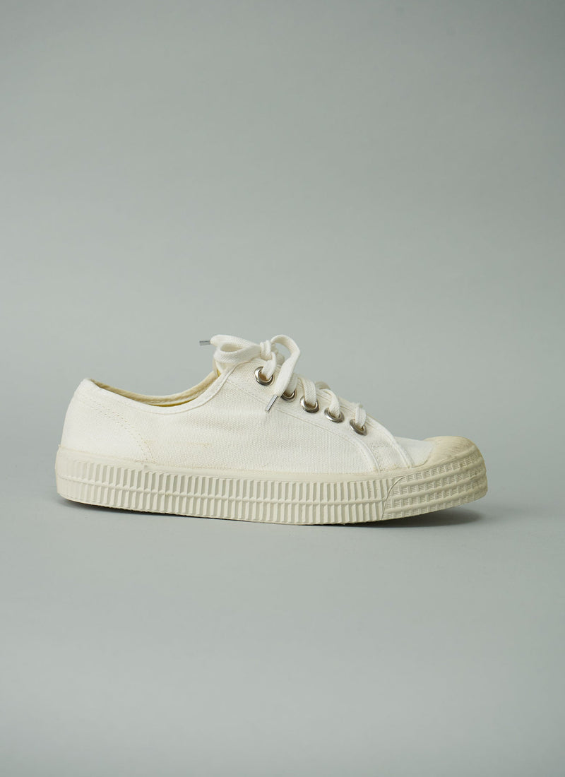 Reworn Novesta Plimsolls Size 38 (023) | White/White