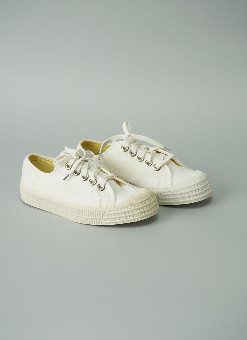Reworn Novesta Plimsolls Size 38 (023) | White/White