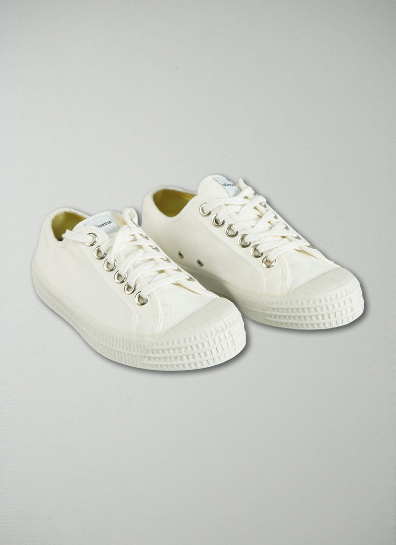 Reworn Novesta Plimsoll Size 39 (053) | White/White