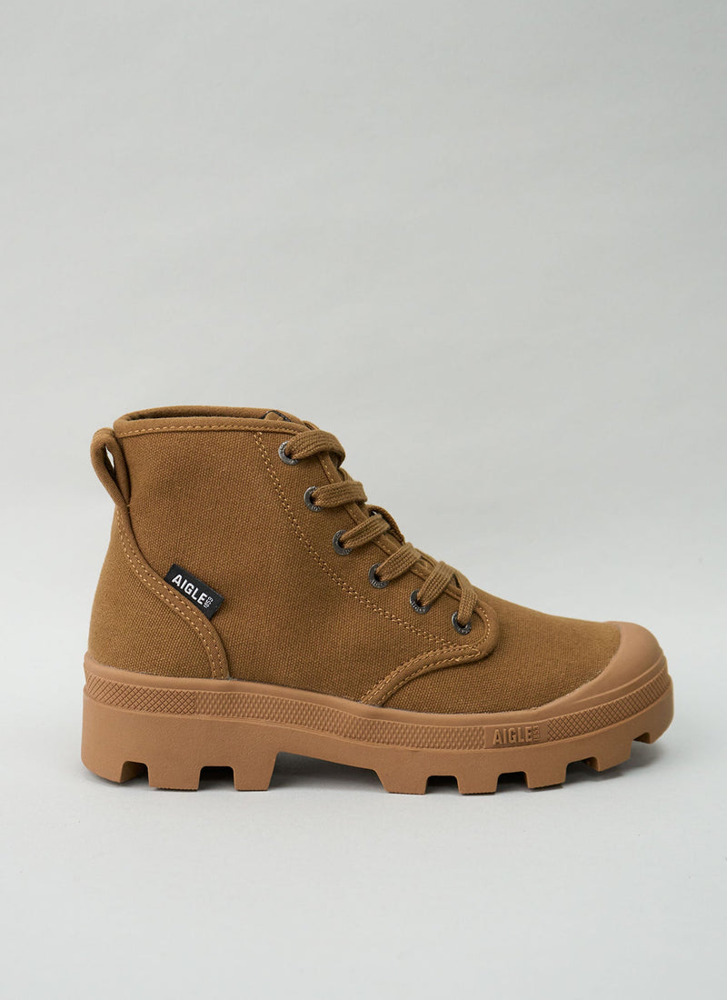 Reworn Aigle Cotton High Tops Size 36 (498) | Brown