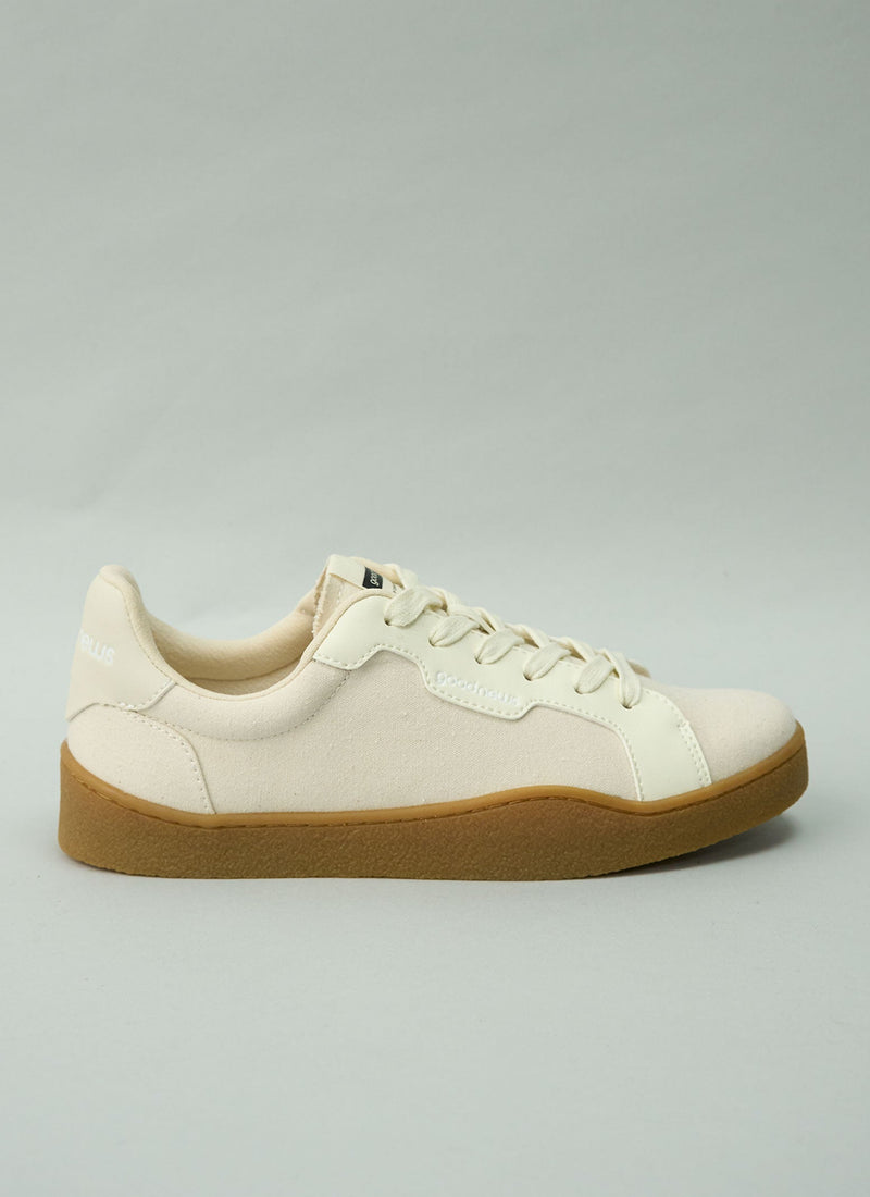 Reworn Good News Venus Cotton Trainers Size 39 (489) | Natural