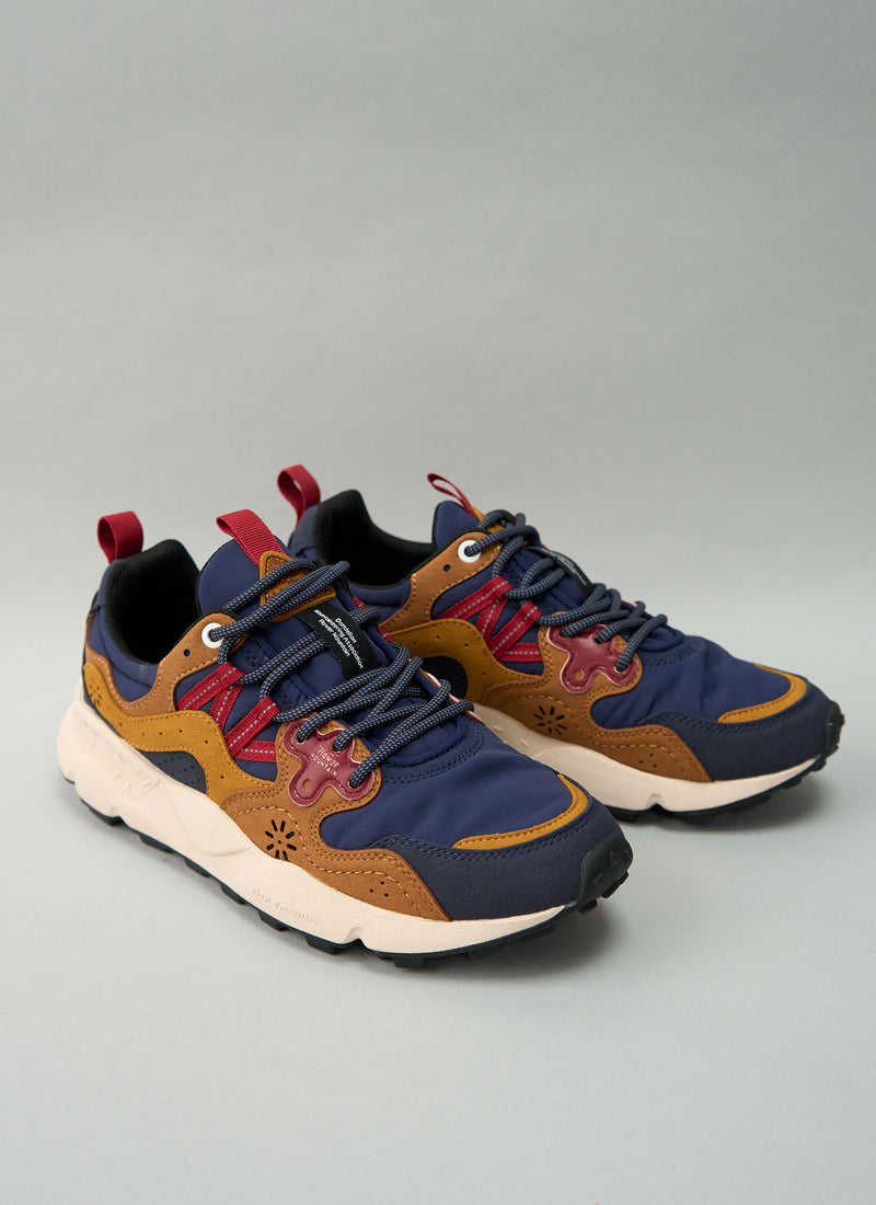 Reworn Flower Mountain Trainers Size 40 (703) | Indigo/Ginger