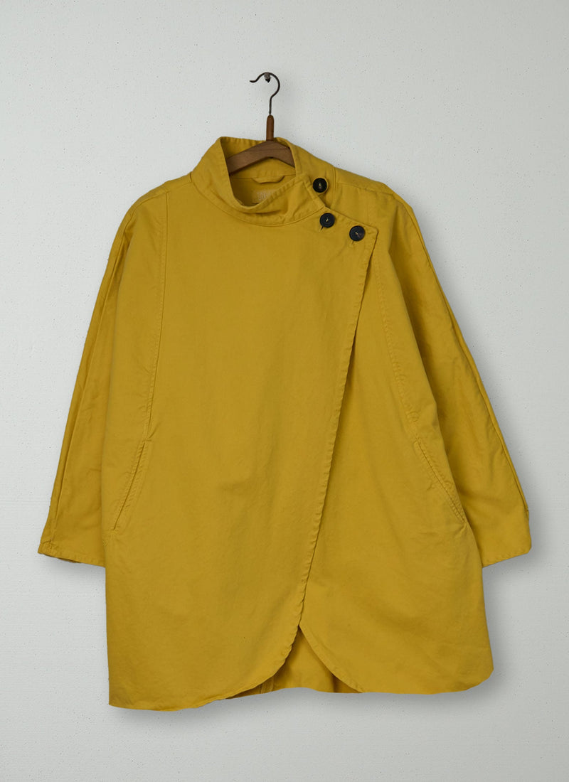 Reworn Akiko Coat Size 10 (140) | Yellow