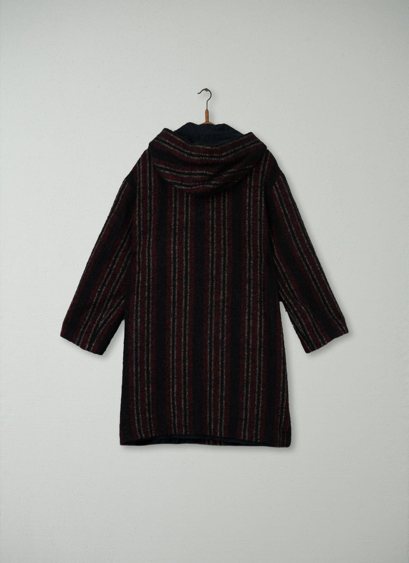 Reworn Striped Blanket Coat Size 14 (012) | Multi