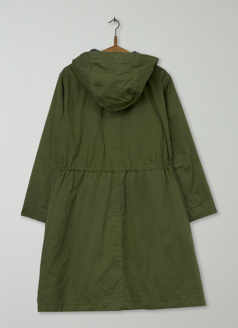 Reworn Cotton Parka Size 12 (073) | Olive Grove