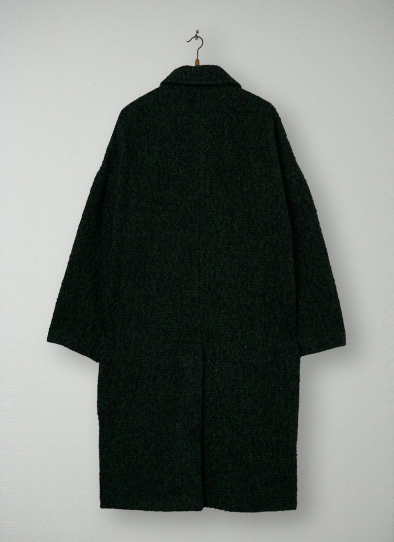 Reworn Wool Tweed Coat Size 16 (097) | Green