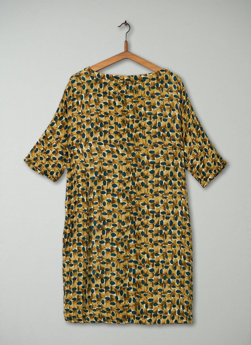 Reworn Brushstroke Dress Size 14 (425) | Multi