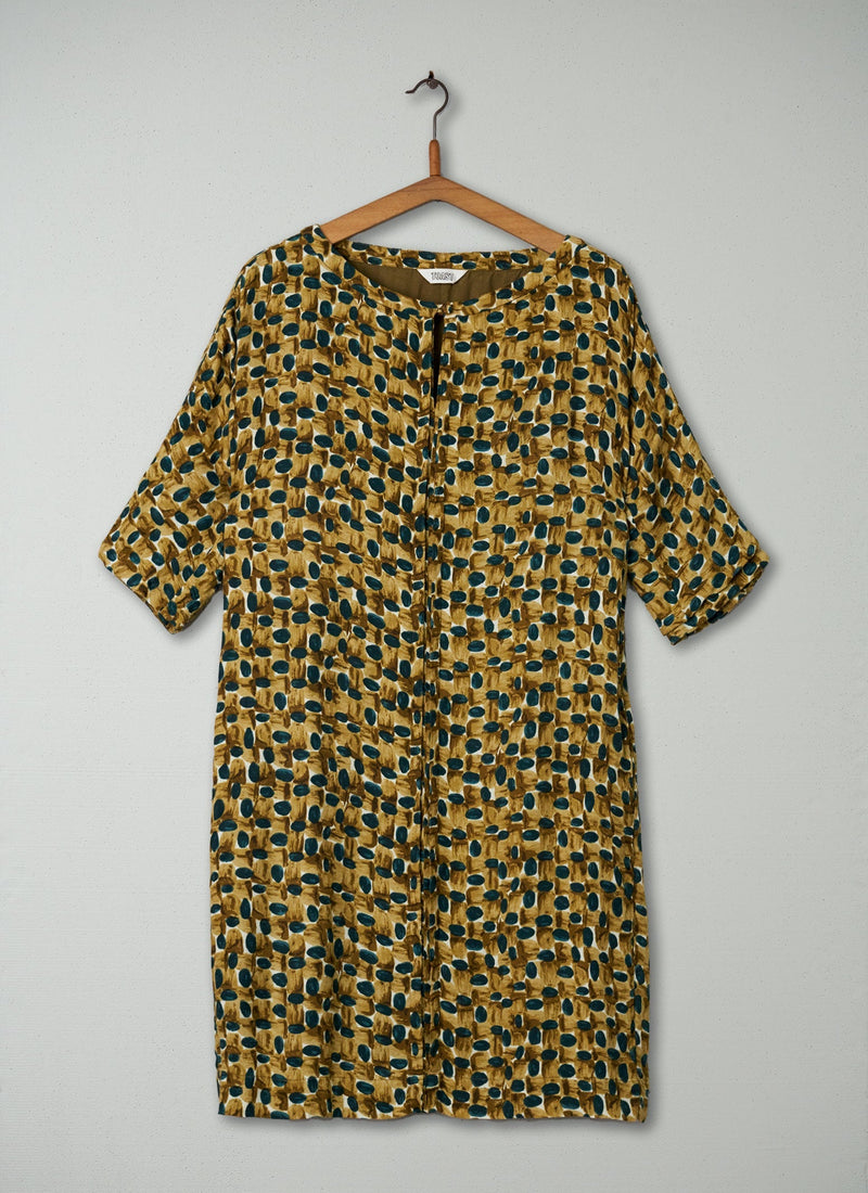 Reworn Brushstroke Dress Size 14 (425) | Multi