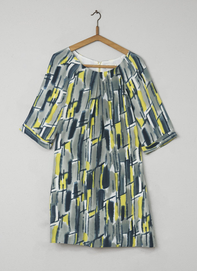 Reworn Printed Tunic Dress Size 12 (056) | Multi
