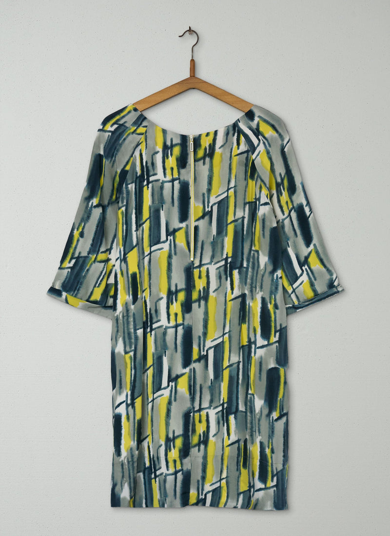 Reworn Print Dress Size 14 (1196) | Multi