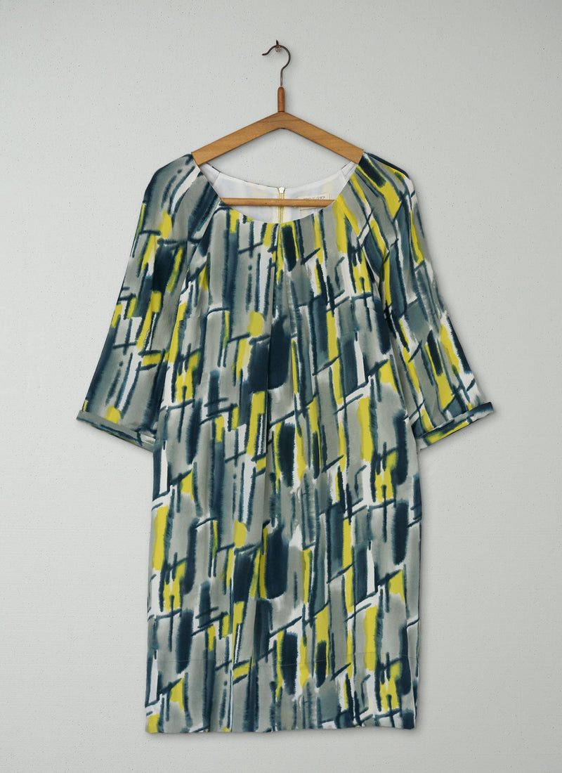 Reworn Print Dress Size 14 (1196) | Multi