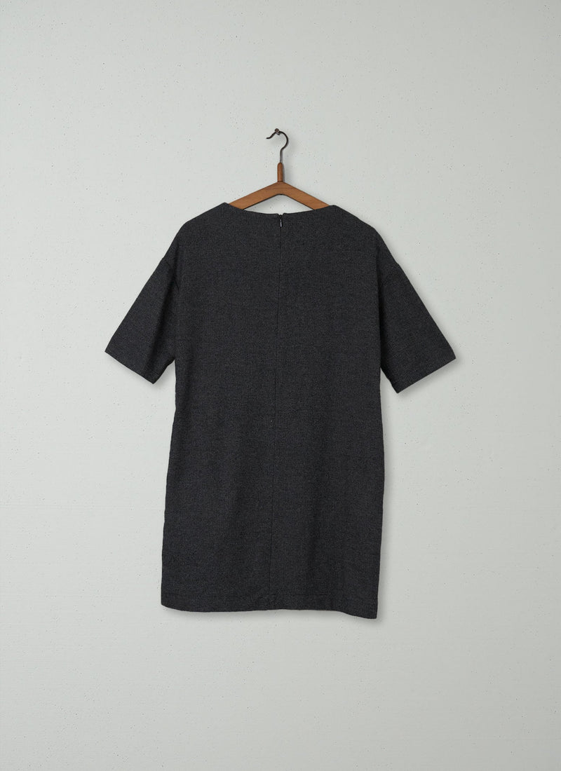 Reworn Panelled Dress Size 10 (163) | Greys/Red