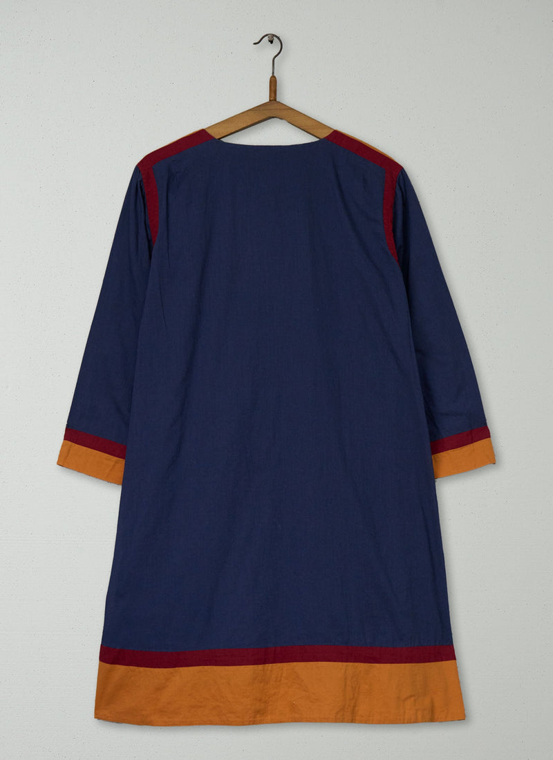 Reworn Tipped Voile Dress Size 14 (1662) | Multi