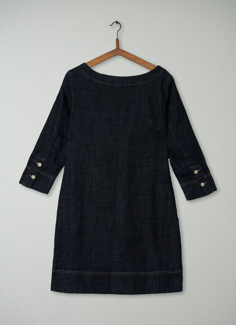 Reworn Brigitte Tunic Size 10 (301) | Indigo