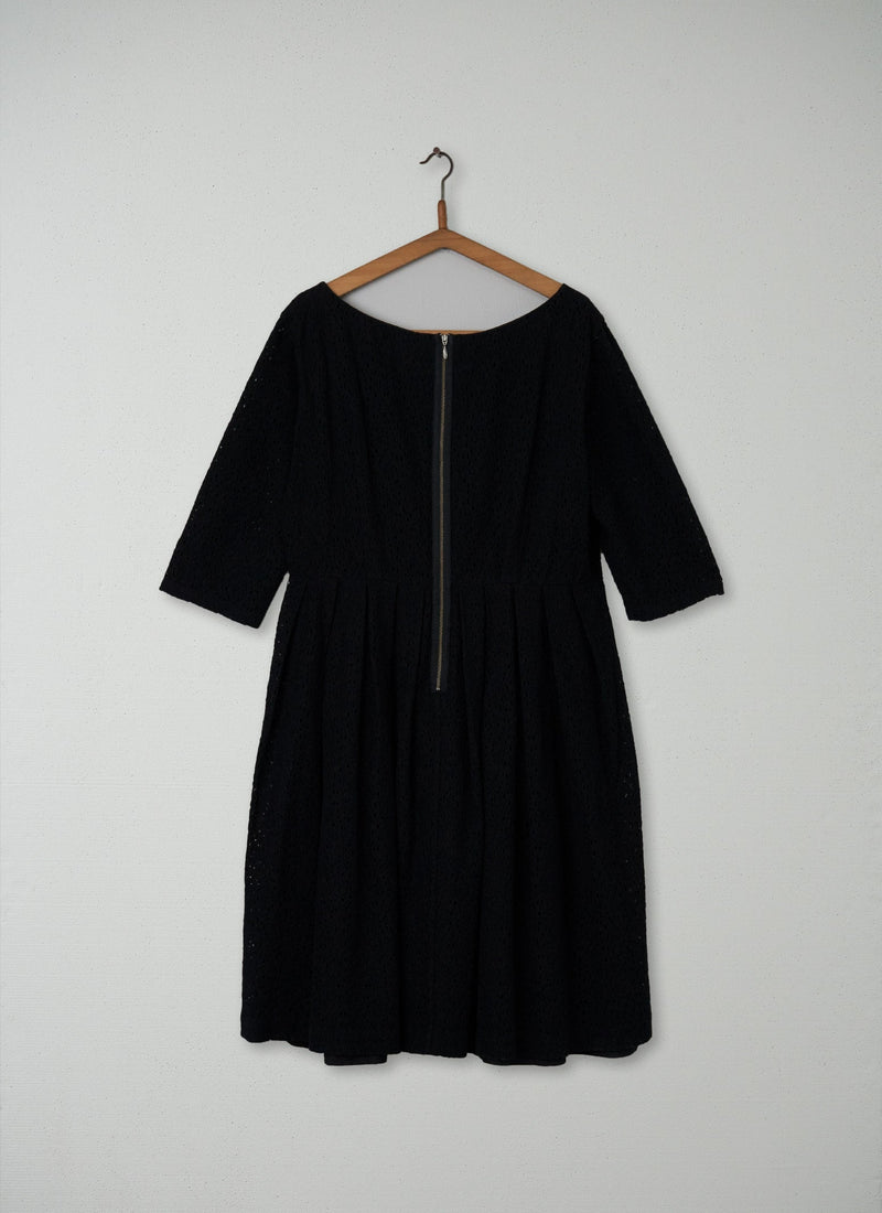 Reworn Lace Dress Size 10 (141) | Black