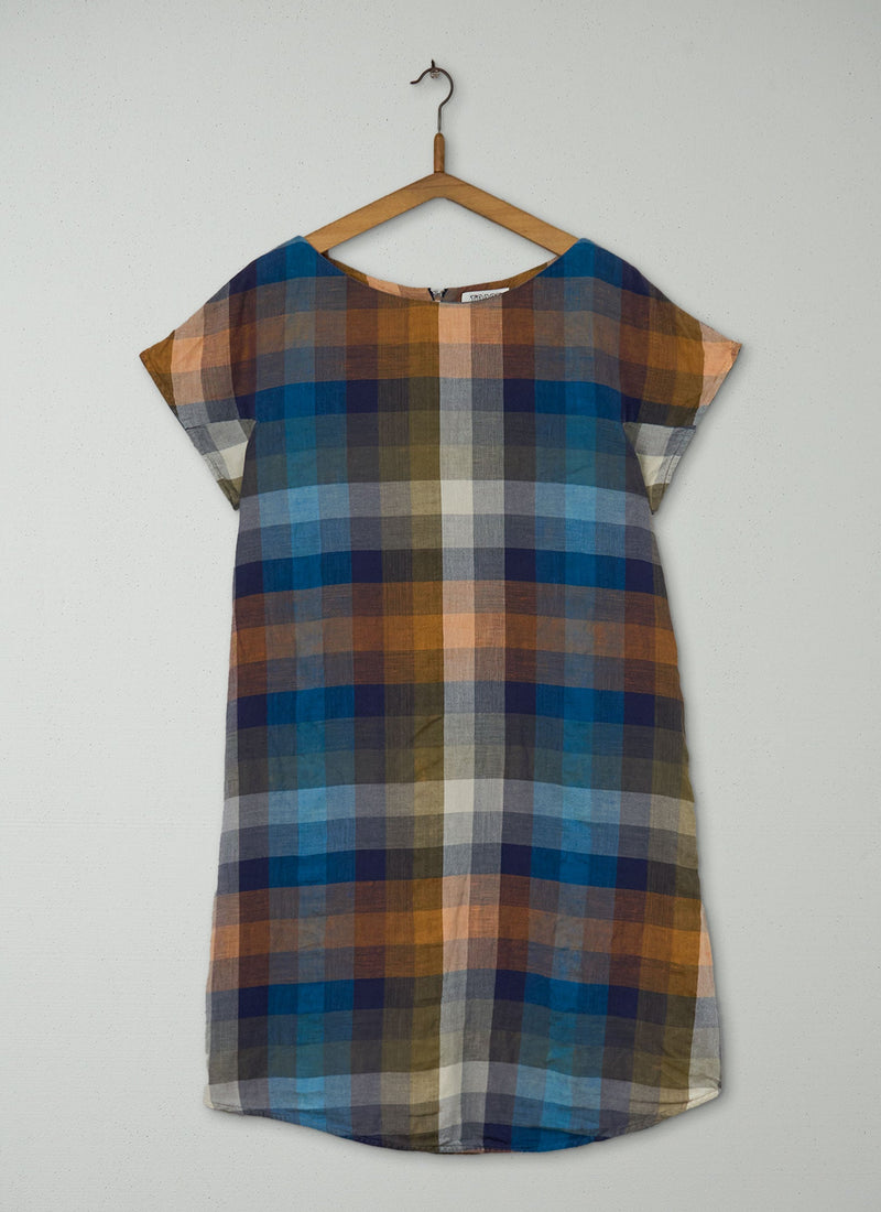 Reworn Sandrine Check Dress Size 18 (1175) | Multi