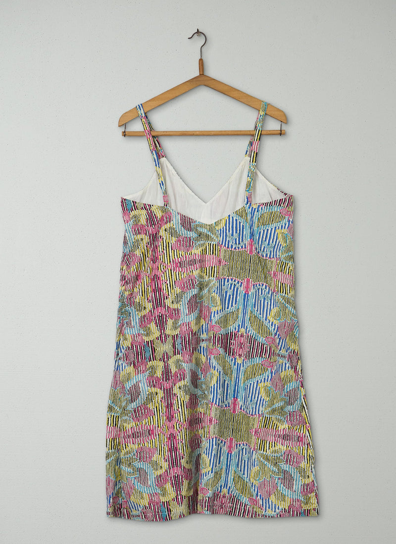 Reworn Afia Sun Dress Size 12 (1185) | Multi