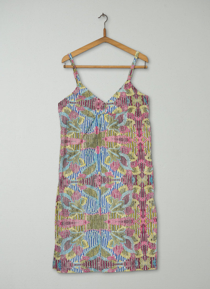 Reworn Afia Sun Dress Size 12 (1185) | Multi