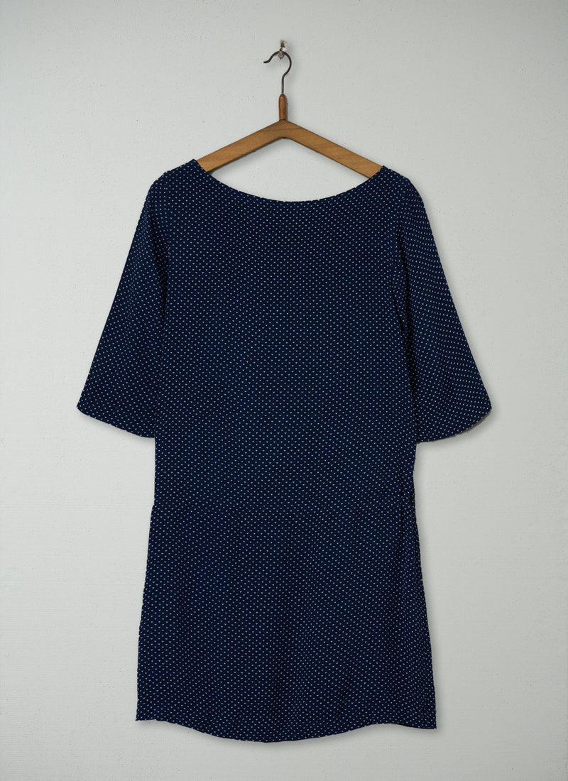 Reworn Dash Drawstring Dress Size 10 (1591) | Navy