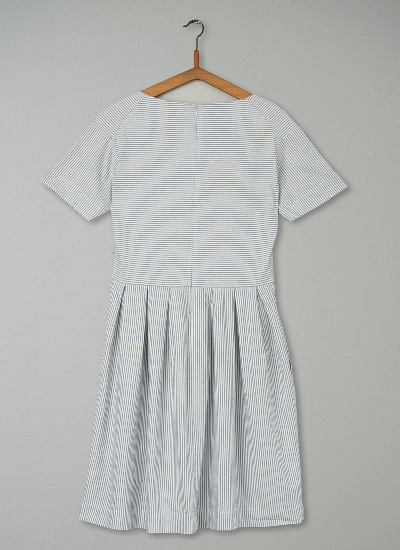 Reworn Ella Dress Size 10 (495) | Navy/White