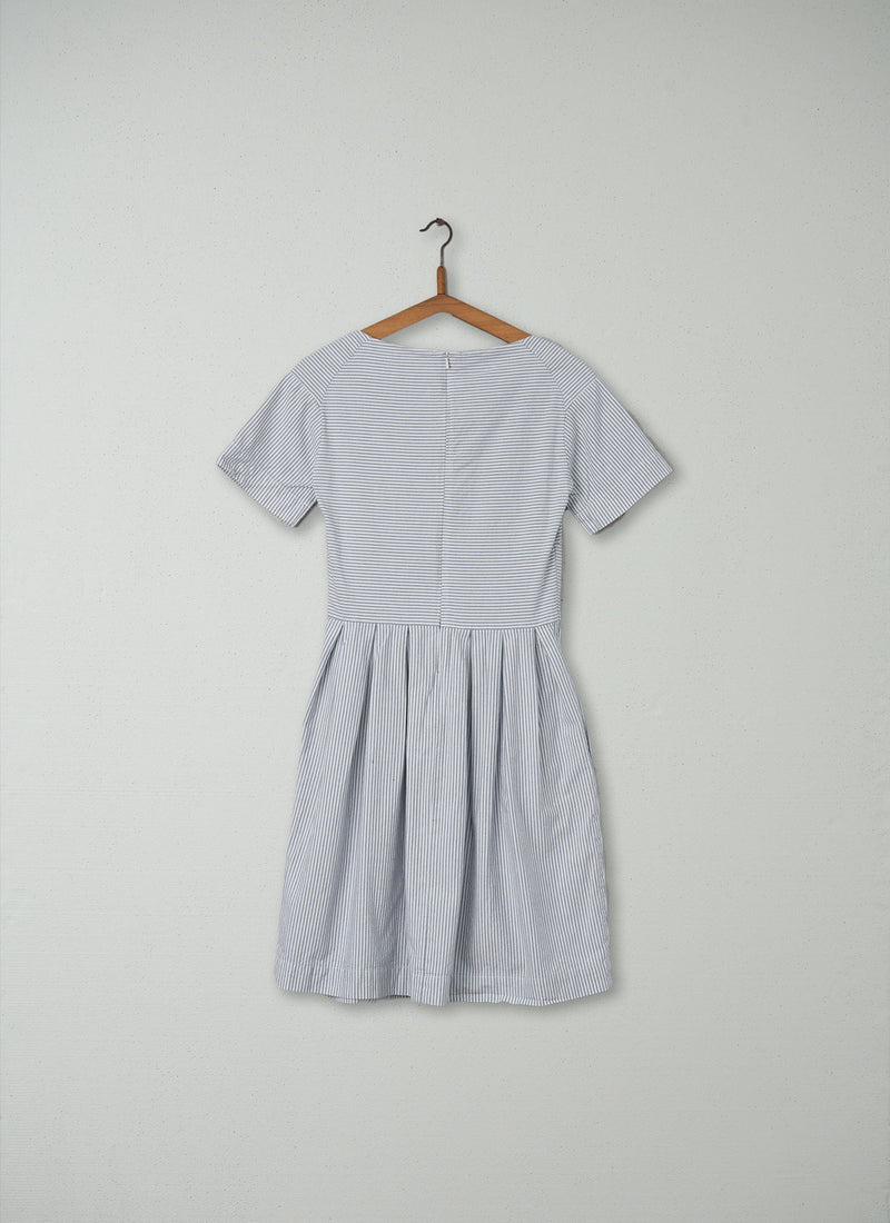 Reworn Ella Dress Size 6 (236) | Navy/White