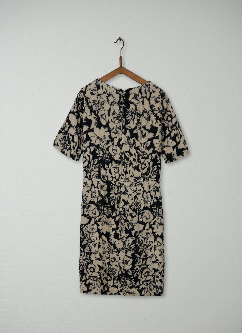 Reworn Wool Floral Dress Size 10 (173) | Multi