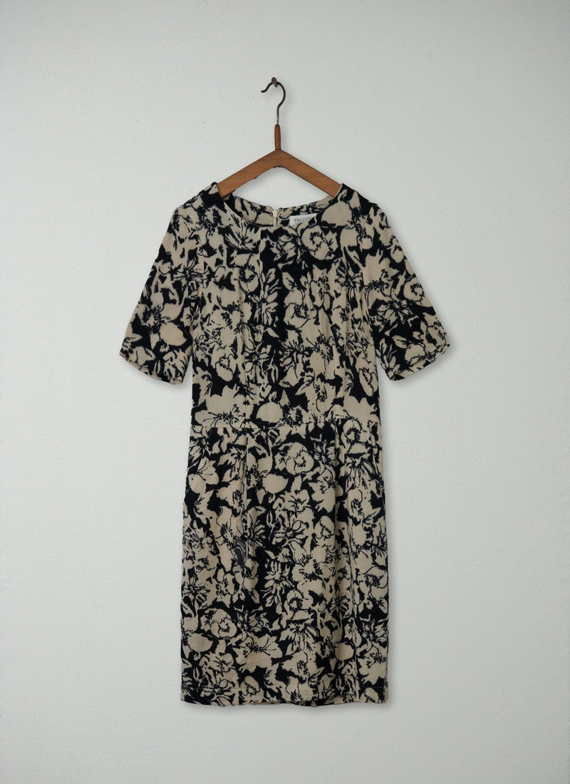 Reworn Wool Floral Dress Size 10 (173) | Multi