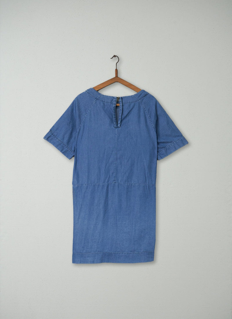 Reworn Chambray Dress Size 12 (272) | Indigo