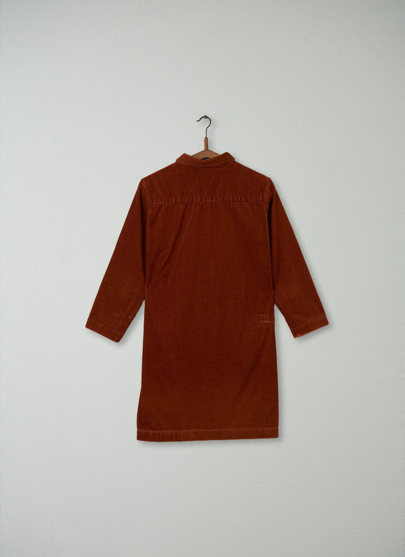 Reworn Cord Shirt Dress Size 12 (219) | Cinnamon