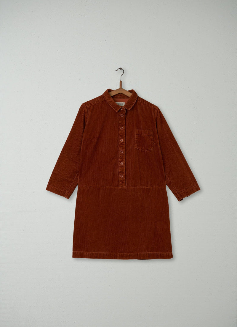 Reworn Cord Shirt Dress Size 12 (219) | Cinnamon