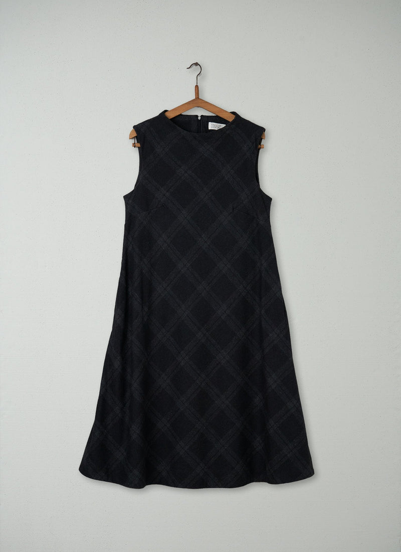 Reworn Ester Dress Size 14 (206) | Dark Grey