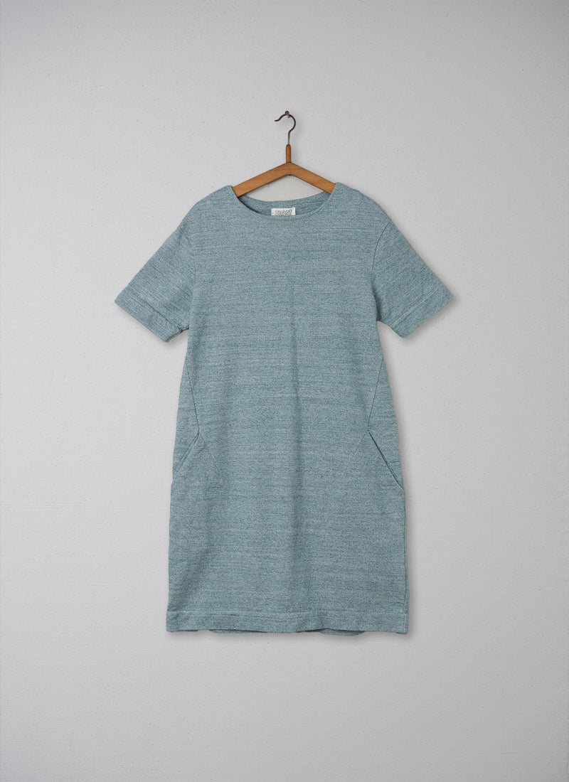 Reworn Ishigawa Dress Size 12 (115) | Blue/Off White
