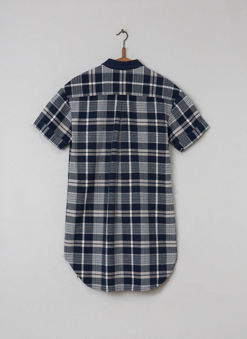 Reworn Check Tunic Dress Size 8 (095) | Multi