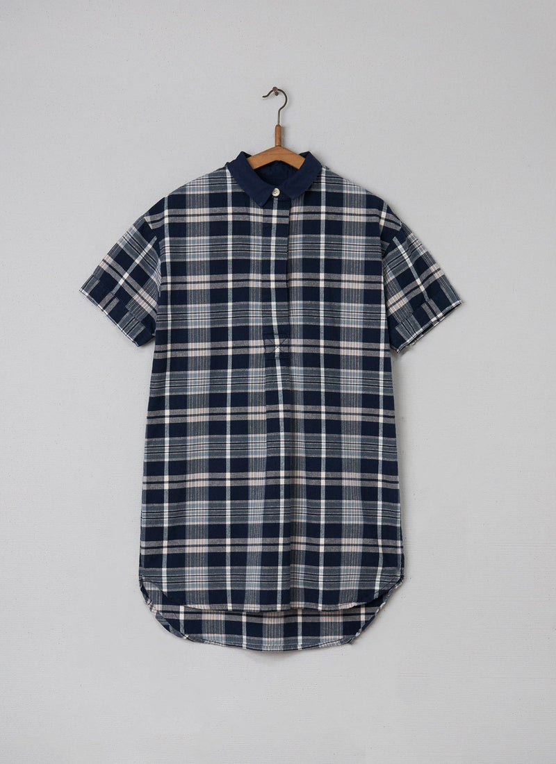 Reworn Check Tunic Dress Size 8 (095) | Multi