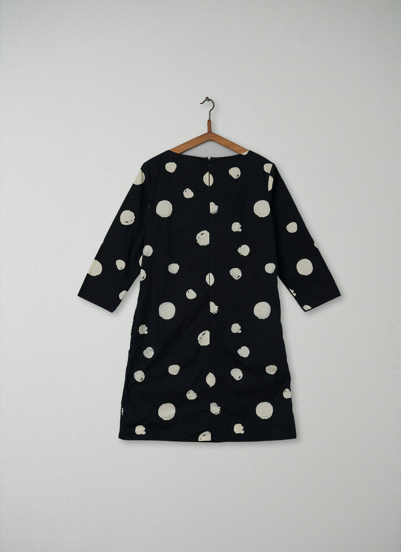 Reworn Imari Dress Size 12 (157) | Black/Off White
