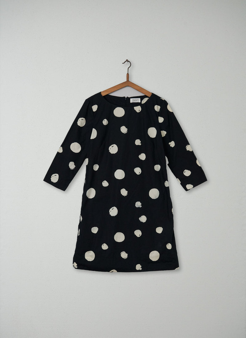 Reworn Imari Dress Size 12 (157) | Black/Off White