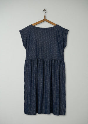 Reworn Yuka Dress Size 16 (754) | Blue Grey