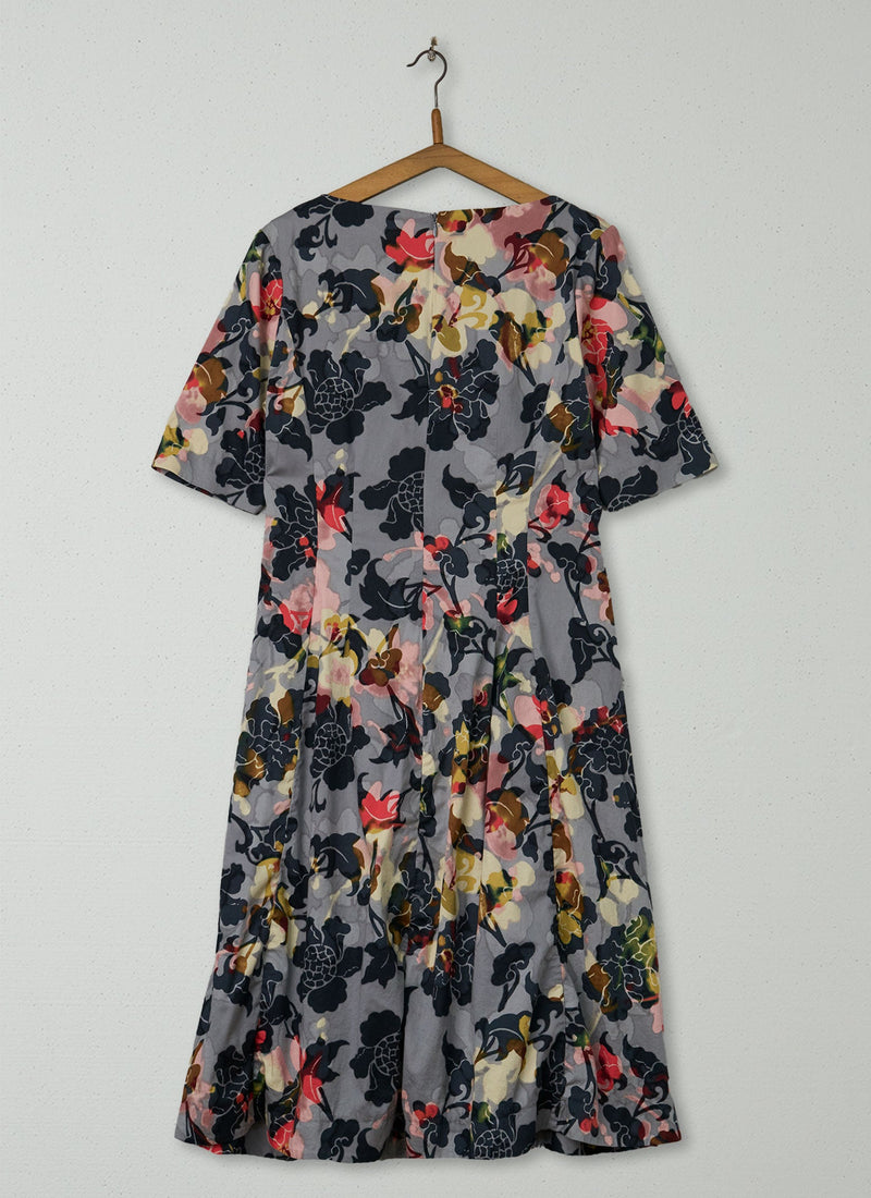 Reworn Floral Print Dress Size 12 (1695) | Multi