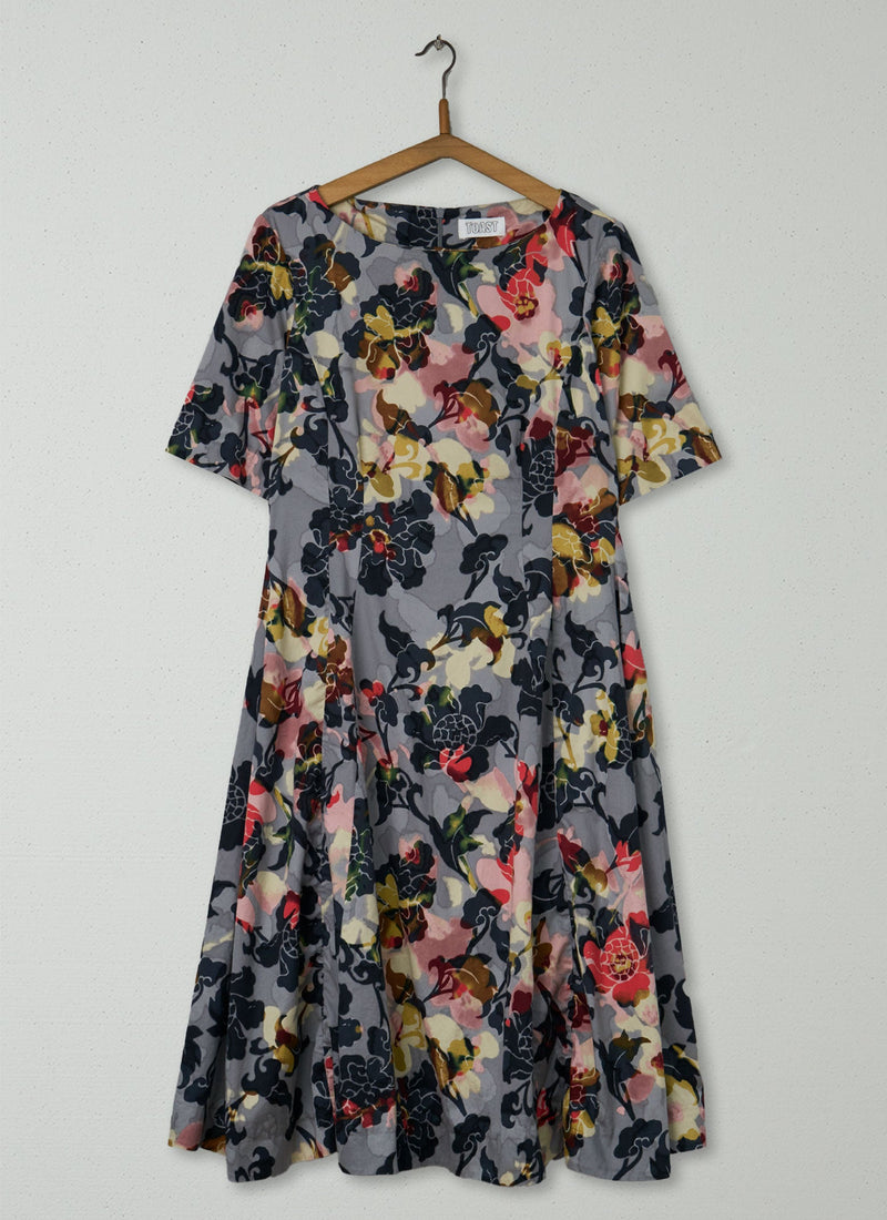 Reworn Floral Print Dress Size 16 (1586) | Multi