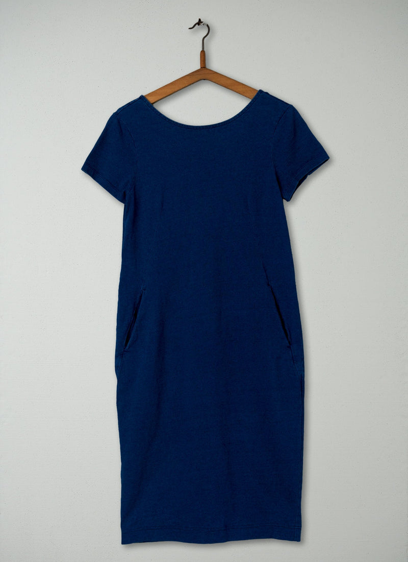 Reworn Lydia Dress Size 10 (445) | Washed Indigo