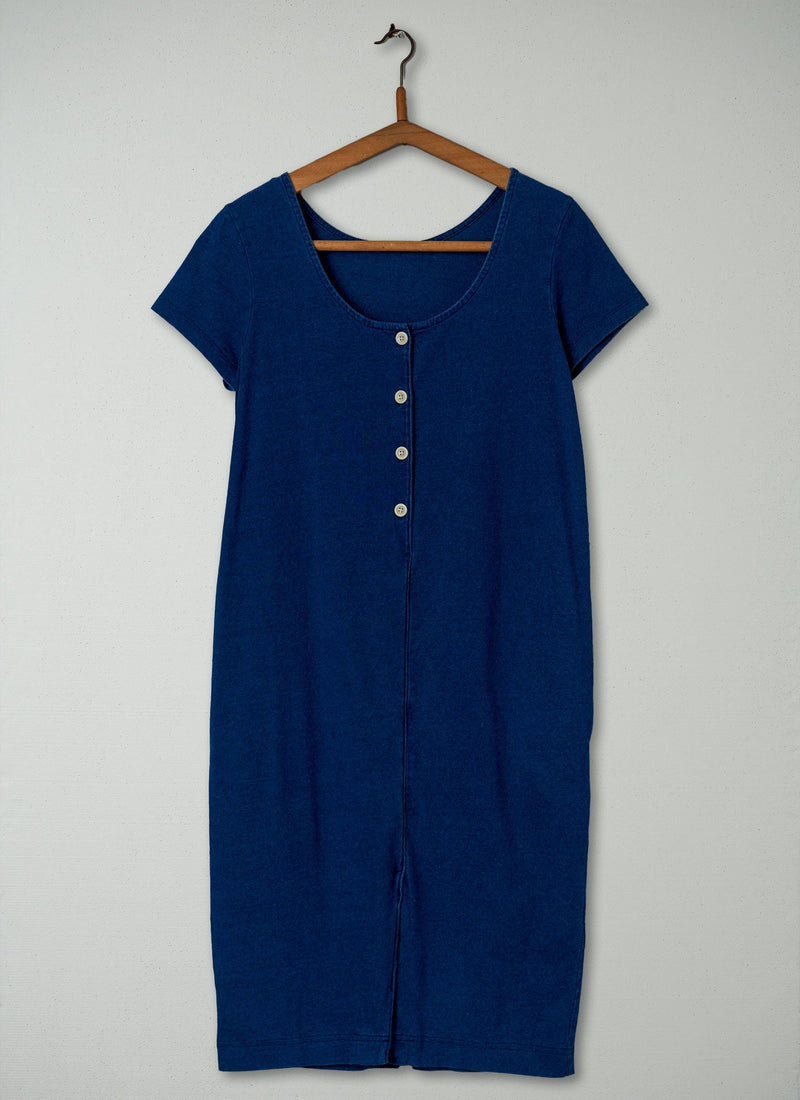 Reworn Lydia Dress Size 10 (445) | Washed Indigo