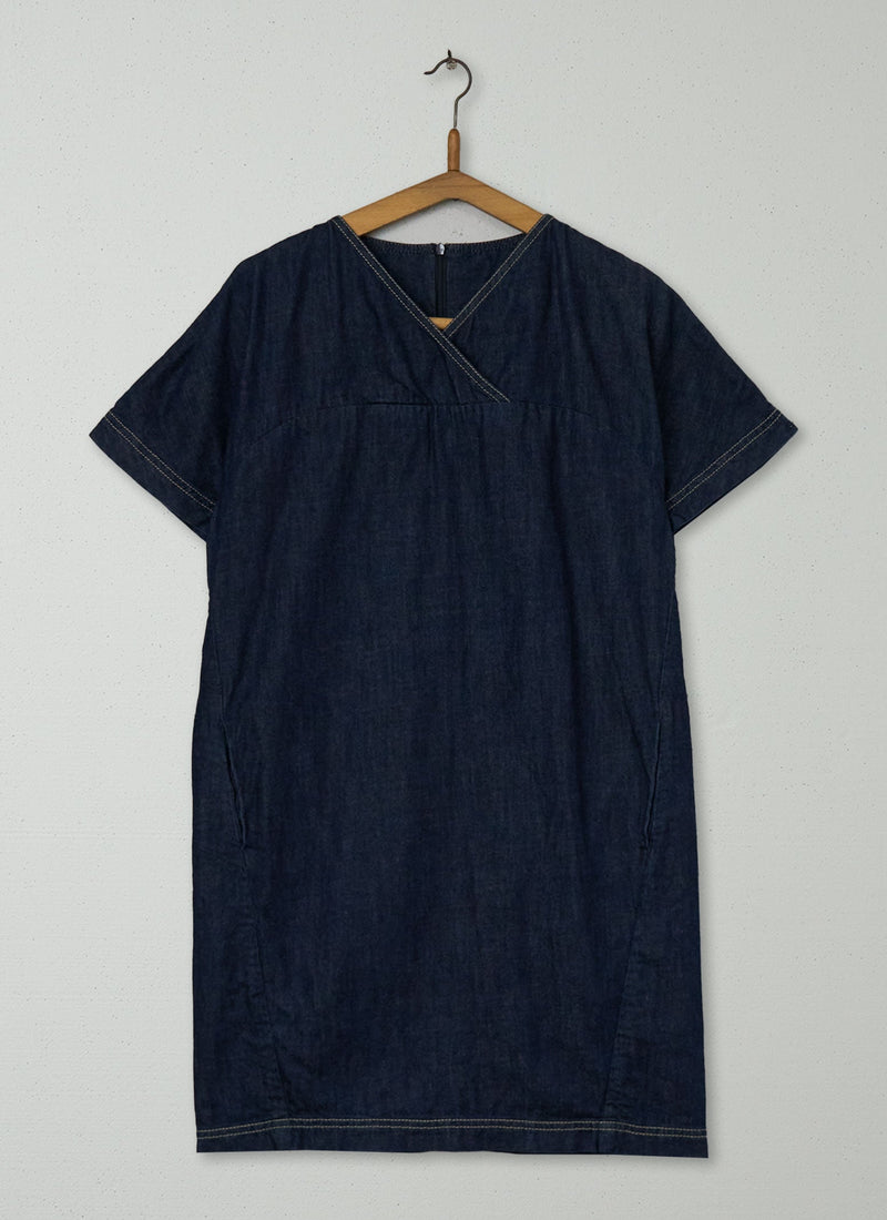 Reworn Mori Dress Size 8 (1255) | Indigo